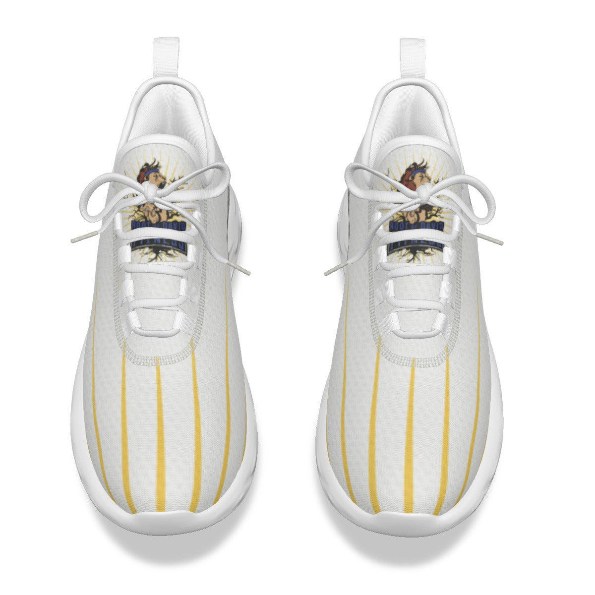Root of David I - Morning Star - Unisex Shoe(MEN'S SIZES) White/Black White/White