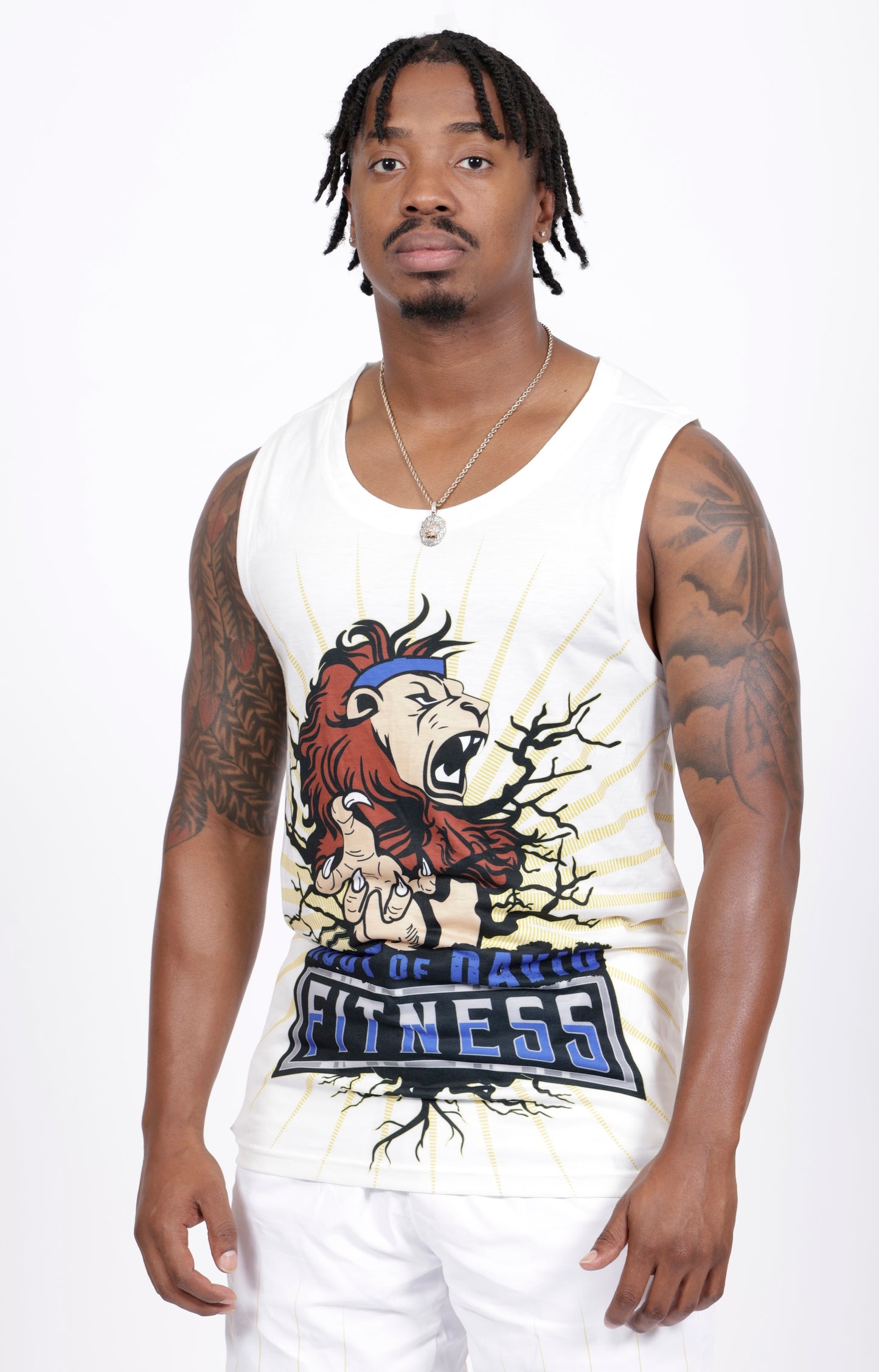 Morning Star White Men's Sport Tank