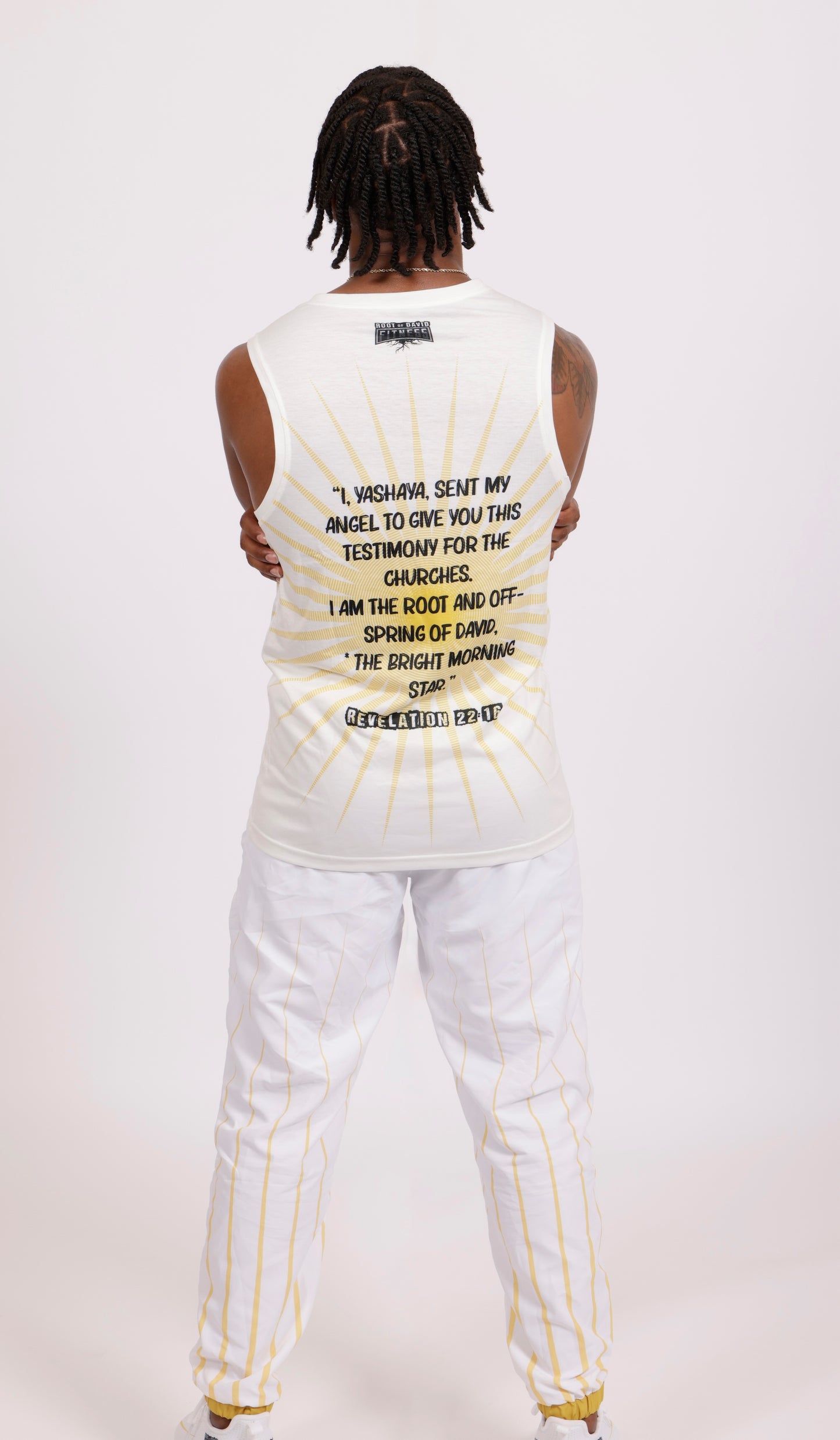 Morning Star White Men's Sport Tank