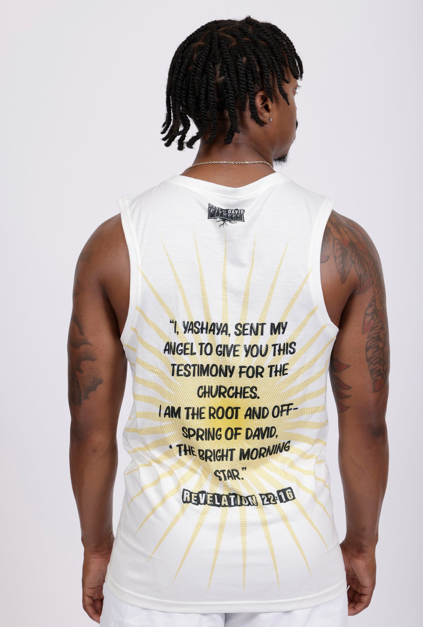 Morning Star White Men's Sport Tank