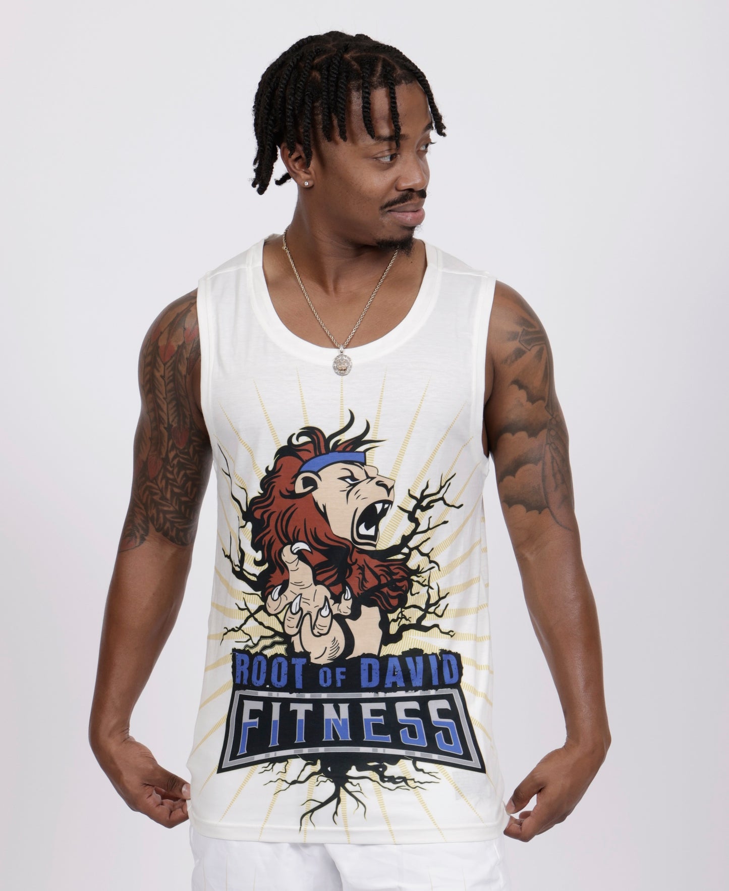 Morning Star White Men's Sport Tank