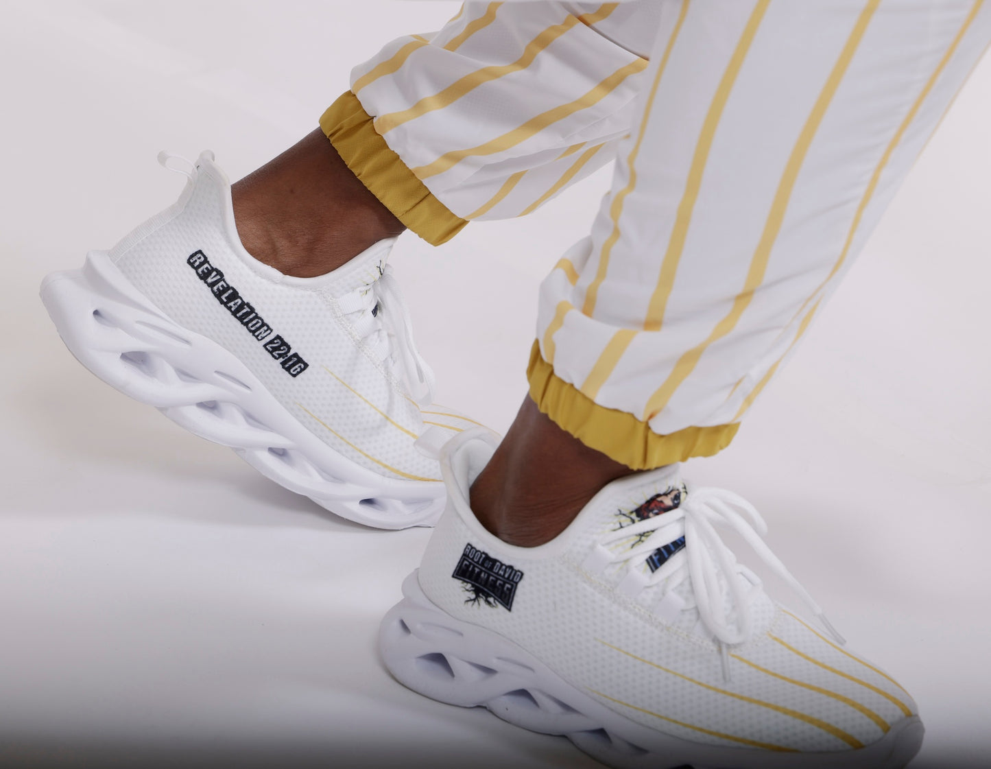 Morning Star White Men's Track Pants
