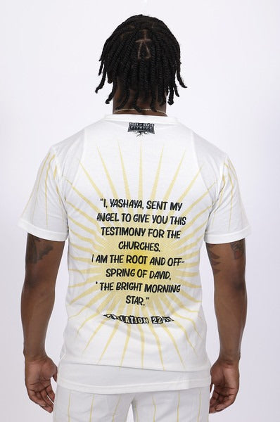 Morning Star White Men's Tee